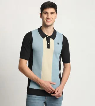 Retro Hip Knitted Polo T-Shirt