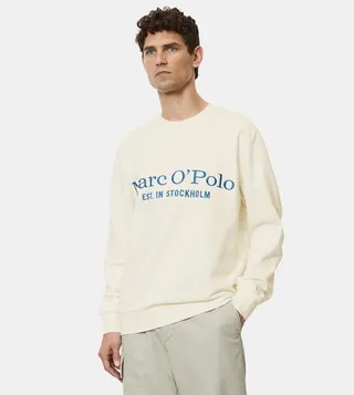 Embroidered Crew Neck Sweatshirt