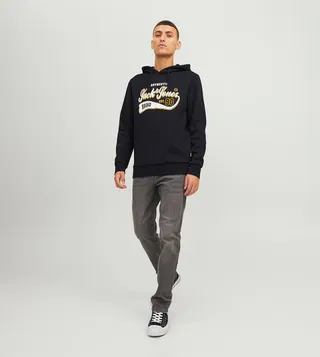 Logo Printed Long Sleeves Hoodie