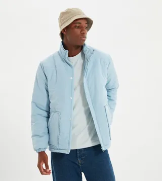 Basic Snap Closure Coat