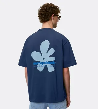 Printed Crew Neck Oversized T-Shirt