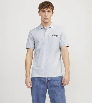Logo Printed Short Sleeves Polo T-Shirt