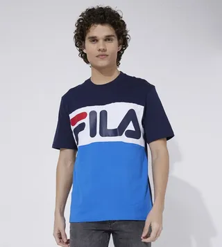 Color Block Logo Printed T-Shirt