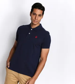 Logo Embroidered Polo T-Shirt
