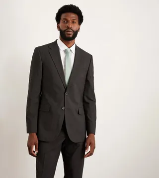 Tailored Fit Charcoal Blazer
