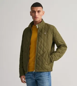 Quilted Logo Detail Windcheater