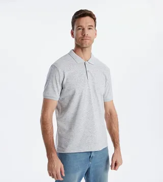 Textured Short Sleeves Polo T-Shirt
