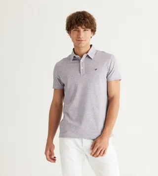 Patterned Short Sleeves Polo T-Shirt
