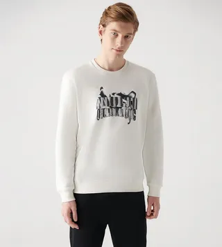 Hologram Print Long Sleeves Sweatshirt