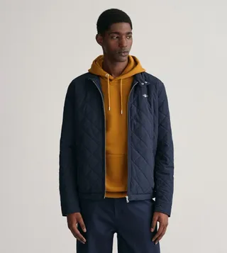 Quilted Logo Detail Windcheater