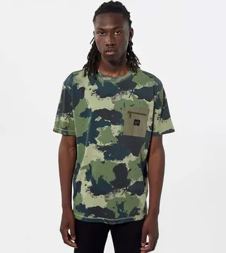 Camouflage Printed Cotton T-Shirt