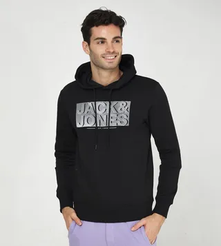 Logo Printed Long Sleeves Hoodie