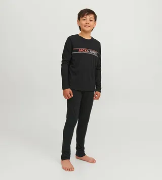 Logo Printed Long Sleeves Clothing Set