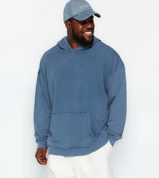 Limited Edition Washed Effect Hooded Sweatshirt