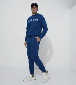 Logo Detail Drawstring Waist Joggers