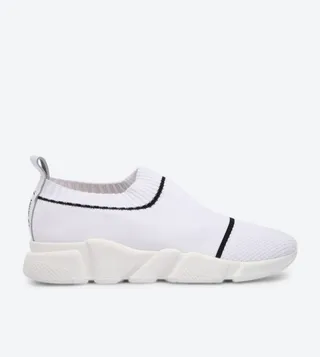 Vintage Designed Piuma Bassa Slip-Ons - White