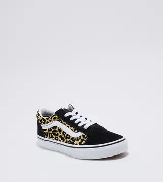 YOUTH OLD SKOOL Leopard Print Lace-Up Shoes