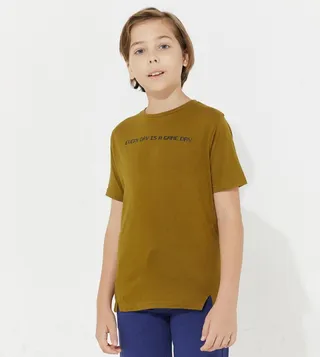 Aero Boy's Printed Short Sleeves T-Shirt