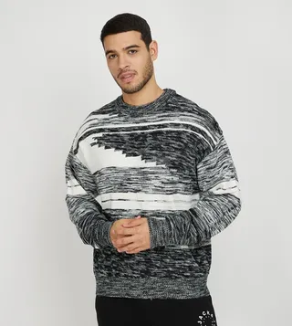 Patterned Long Sleeves Sweater