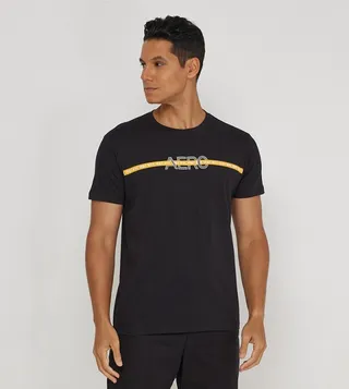 Aero Guy's Logo Printed Casual T-Shirt