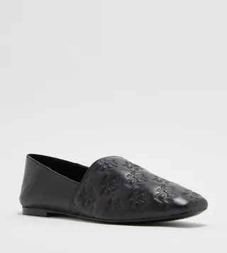 FABRICE Monogram Debossed Flat Shoes