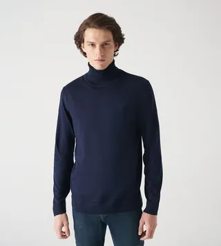 Solid Turtleneck Long Sleeves Sweater