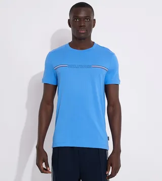 Monotype Print Short Sleeves T-Shirt