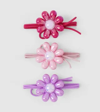 Pack of 3 Flower Detail Hair Band