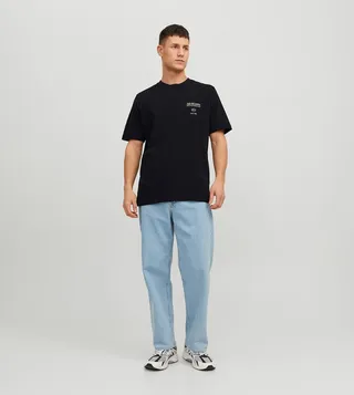 Printed Back Crew Neck T-Shirt