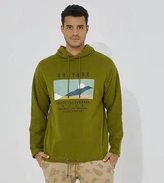 Aero Guys Graphic Print Hoodie