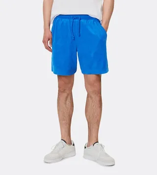 Logo Embroidered Drawstring Waist Shorts