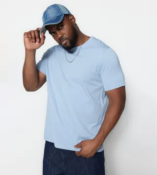 Solid Crew Neck T-Shirt