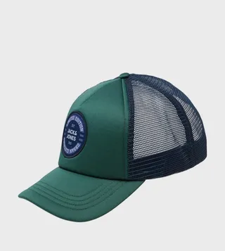 Badge Detail Trucker Cap