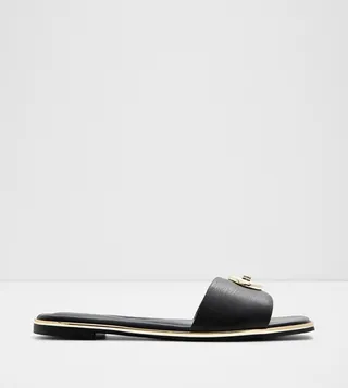 BELLENOR Metal Accent Flat Sandals