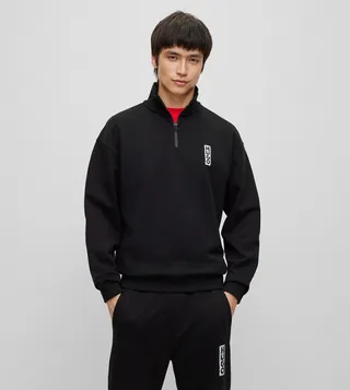 Logo Detail High Neck Sweatshirt