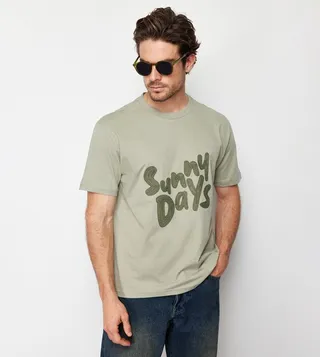 Embroidered Short Sleeves T-Shirt