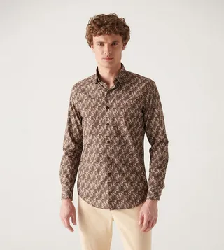 Printed Long Sleeves Shirt