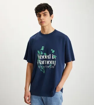 Printed Crew Neck T-Shirt