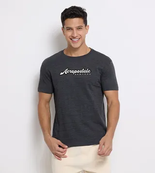Aero Men's Logo Print Crew Neck T-Shirt