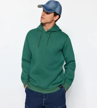 Solid Long Sleeves Oversized Hoodie
