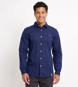Logo Embroidered Long Sleeves Shirt