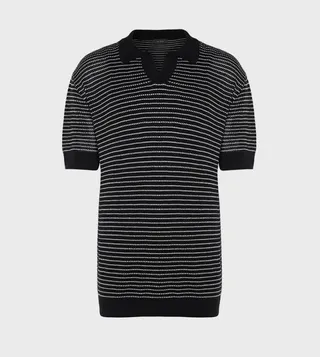 Striped Short Sleeves Polo T-Shirt