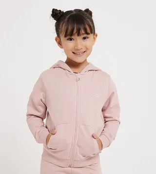 Embroidered Zippered Hooded Jacket