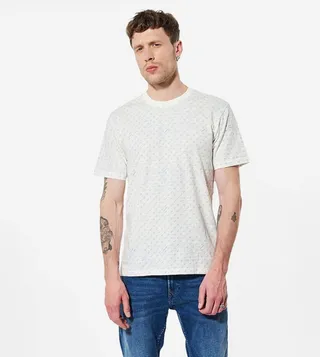 All Over Print Crew Neck Organic Cotton T-Shirt