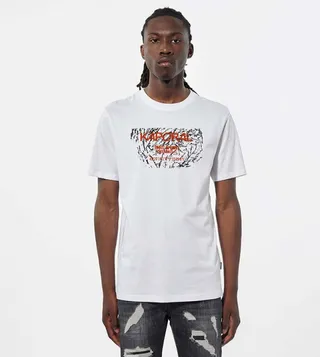 Printed Crew Neck Cotton T-Shirt
