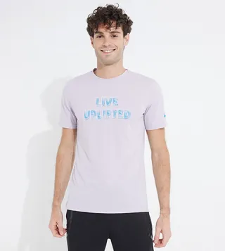 Printed Short Sleeves Active T-Shirt