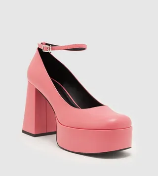 Ankle Strap Platform Pumps