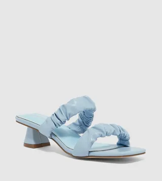 Square Toe Mid Heel Sandals