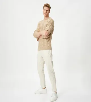Knitted Braided Sweater