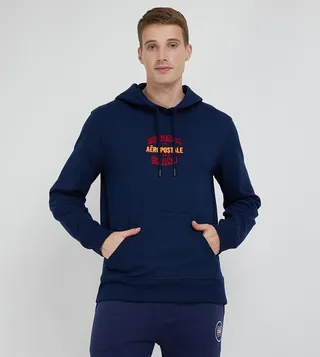 Aero Men's Logo Embroidered Hoodie
